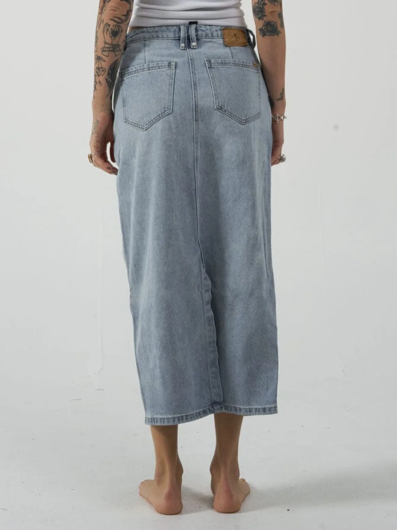 Discount Thrills Frankie Skirt - Ash Blue AshBlue