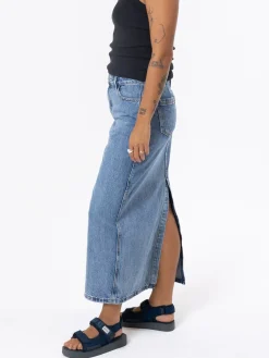 Discount Thrills Frankie Skirt - Vintage Timeworn Blue VintageTimewornBlue