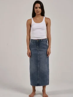 Outlet Thrills Frankie Skirt - Weathered Blue WeatheredBlue