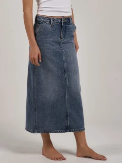 Outlet Thrills Frankie Skirt - Weathered Blue WeatheredBlue