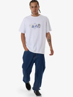 New Thrills Friendly Service Merch Fit Tee - White