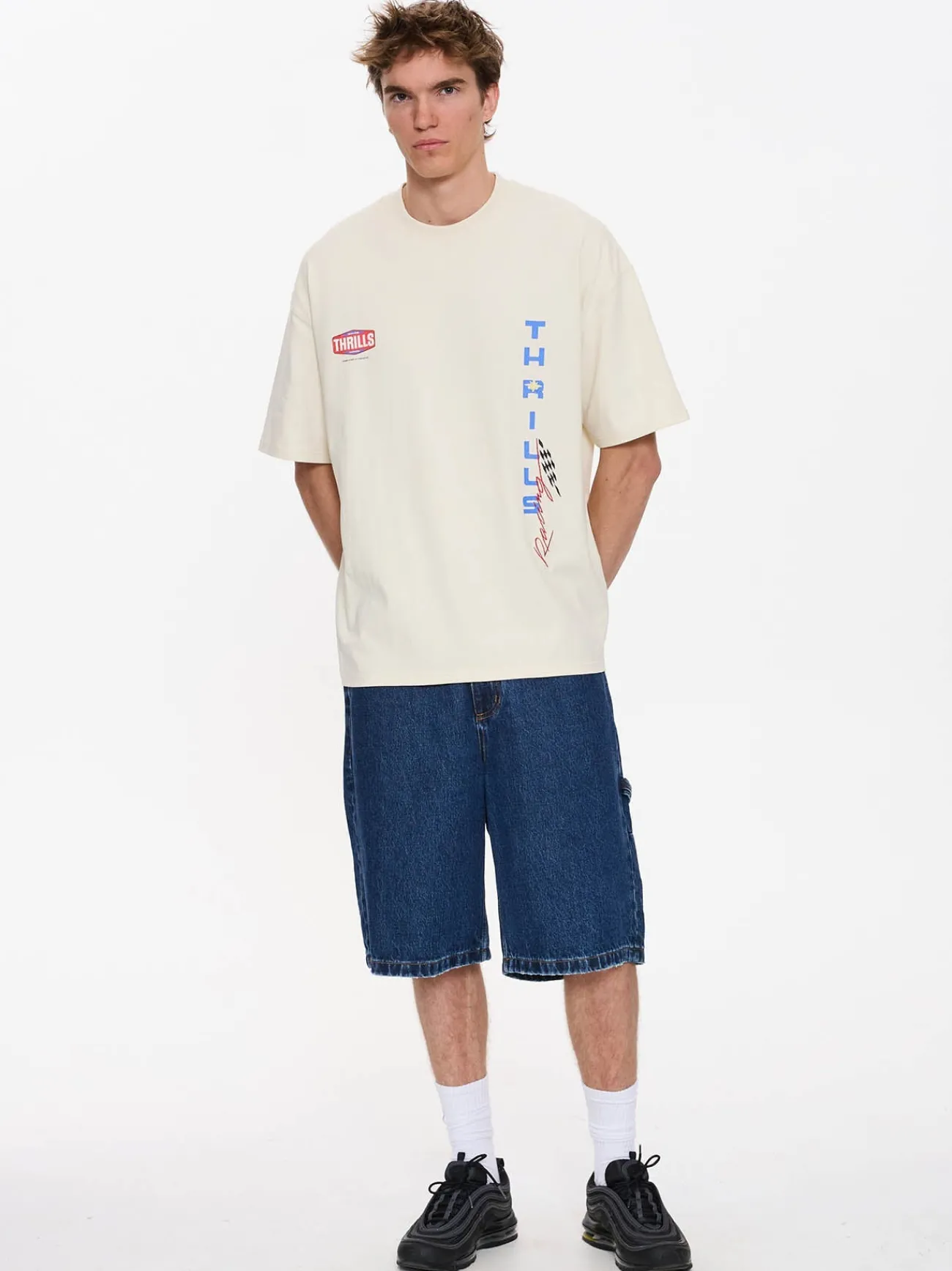 Fashion Thrills Full Fury Box Fit Oversize Tee - Heritage White HeritageWhite