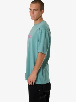 New Thrills Games Of 84' Oversize Fit Tee - Agate Green AgateGreen