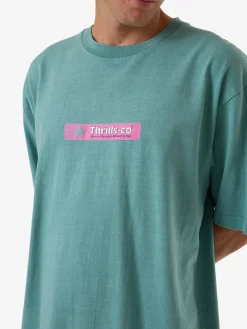 New Thrills Games Of 84' Oversize Fit Tee - Agate Green AgateGreen