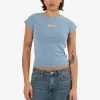 Hot Thrills Gazed Club Tee - Stone Blue StoneBlue