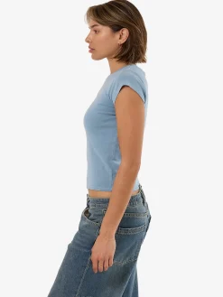 Hot Thrills Gazed Club Tee - Stone Blue StoneBlue