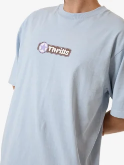 Outlet Thrills Gazed Oversize Fit Tee - Baby Blue BabyBlue