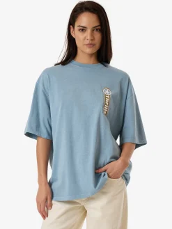 Clearance Thrills Gazed Oversized Tee - Stone Blue StoneBlue