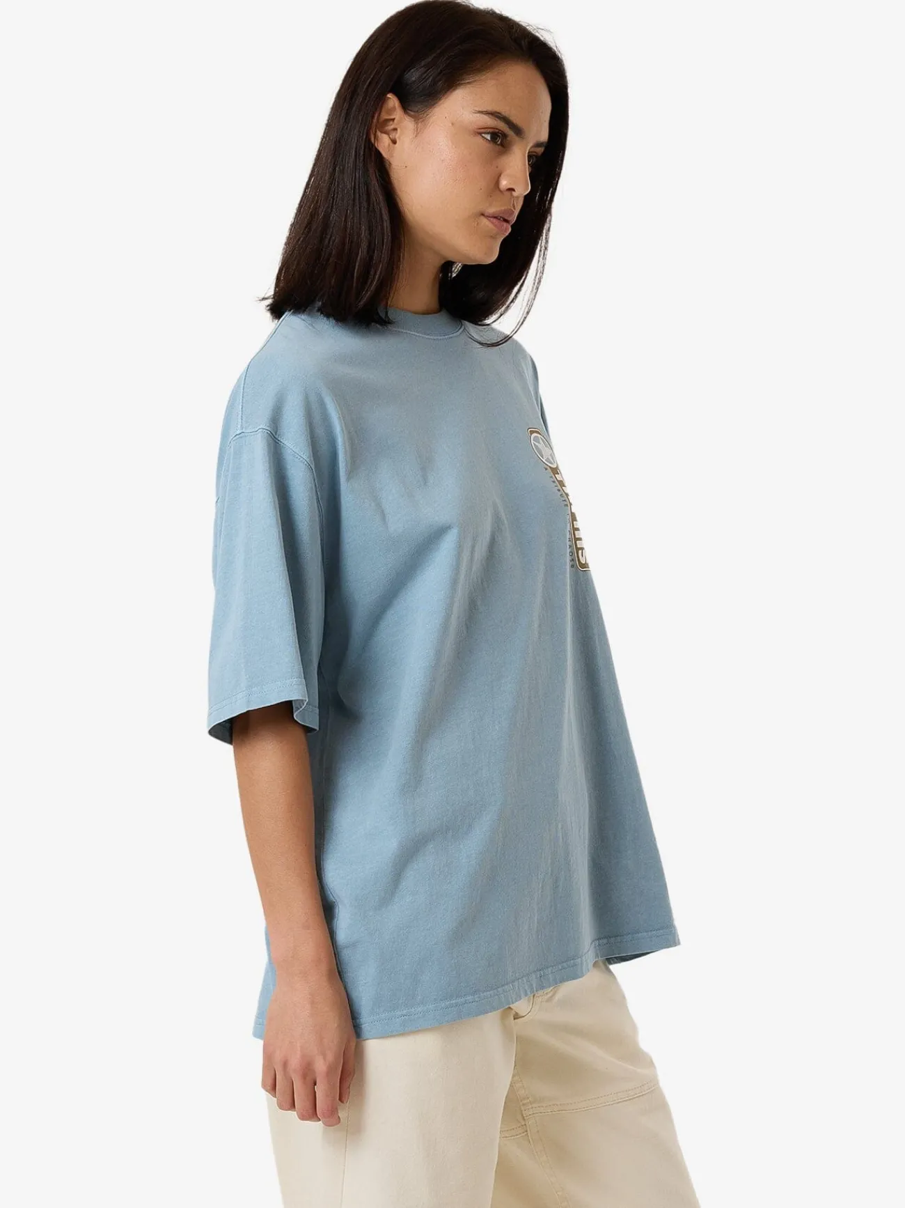 Clearance Thrills Gazed Oversized Tee - Stone Blue StoneBlue