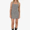 Discount Thrills Gia Gingham Halter Dress - Black