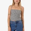 New Thrills Gia Gingham Top - Black