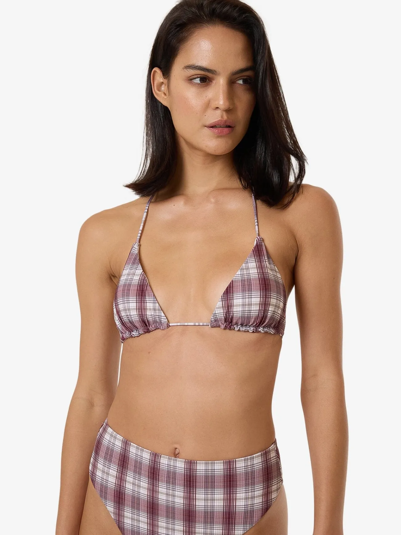 New Thrills Good Turn String Bikini Top - Bracken