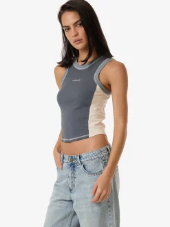 Hot Thrills Grip Curve Tank - Dark Slate DarkSlate