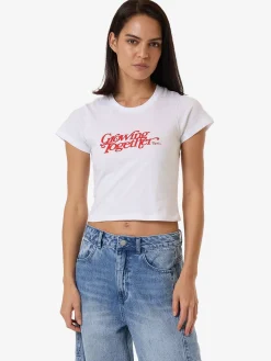 New Thrills Growing Together Mini Tee - White