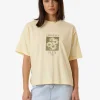 Sale Thrills Halftone Daze Square Tee - Butter