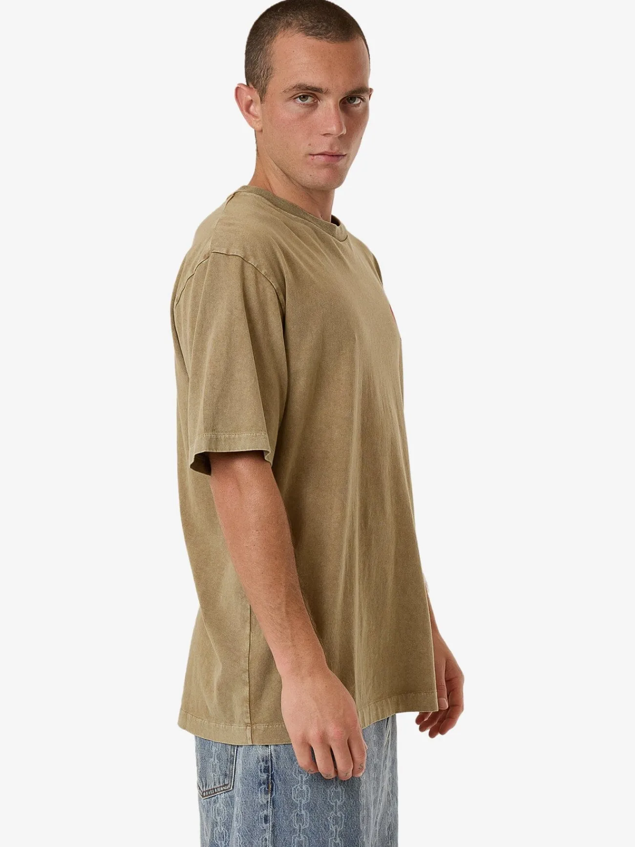 Sale Thrills Hard As They Come Oversize Fit Tee - Breen