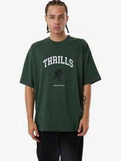 Discount Thrills Hard Knocks Box Fit Oversize Tee - Sycamore