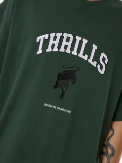 Discount Thrills Hard Knocks Box Fit Oversize Tee - Sycamore