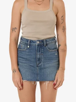 Fashion Thrills Harlow Skort - Vintage Indigo Fade VintageIndigoFade