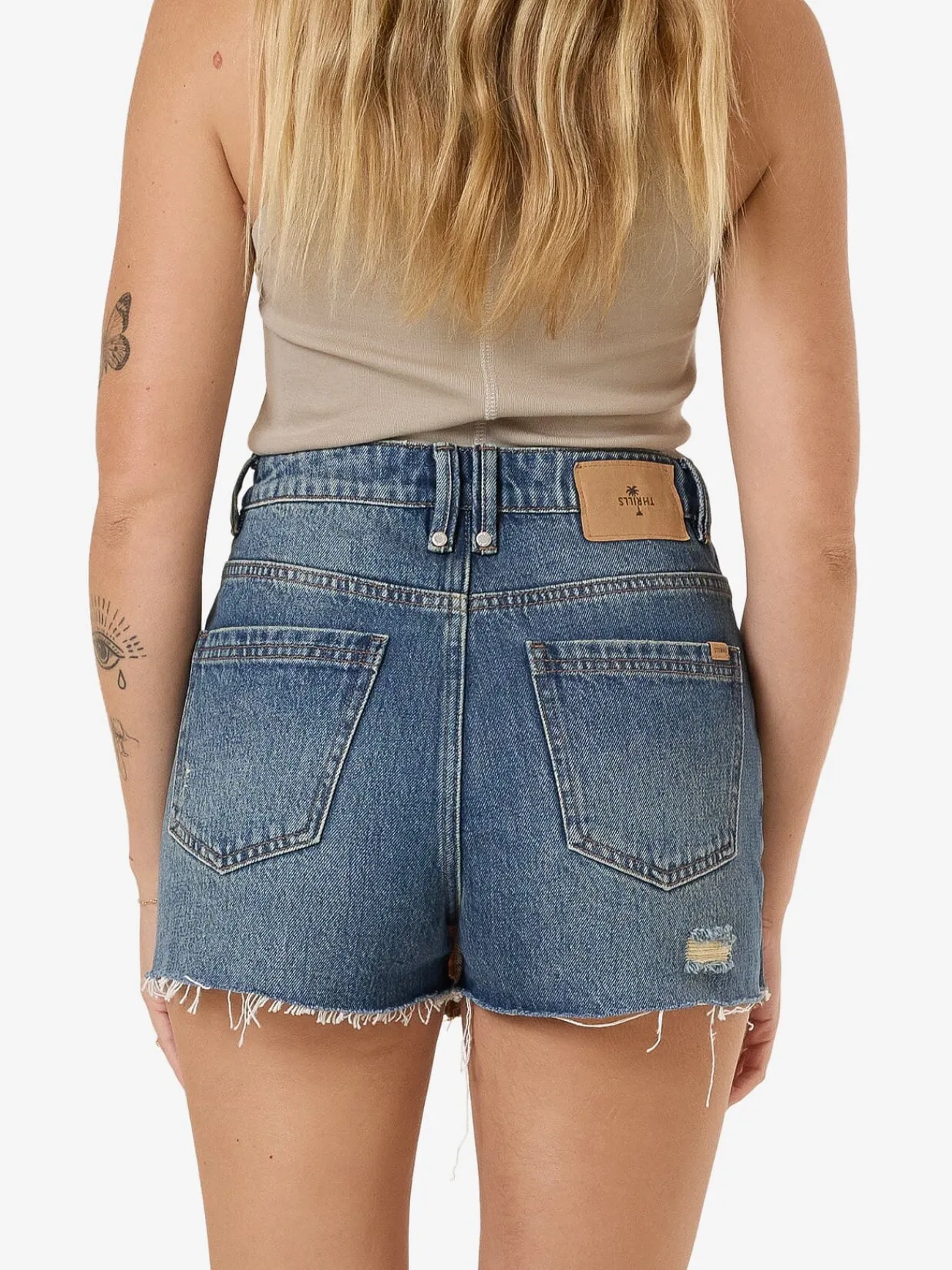 Fashion Thrills Harlow Skort - Vintage Indigo Fade VintageIndigoFade