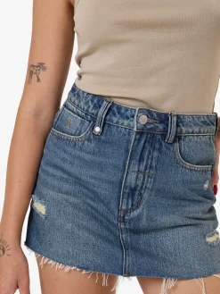 Fashion Thrills Harlow Skort - Vintage Indigo Fade VintageIndigoFade