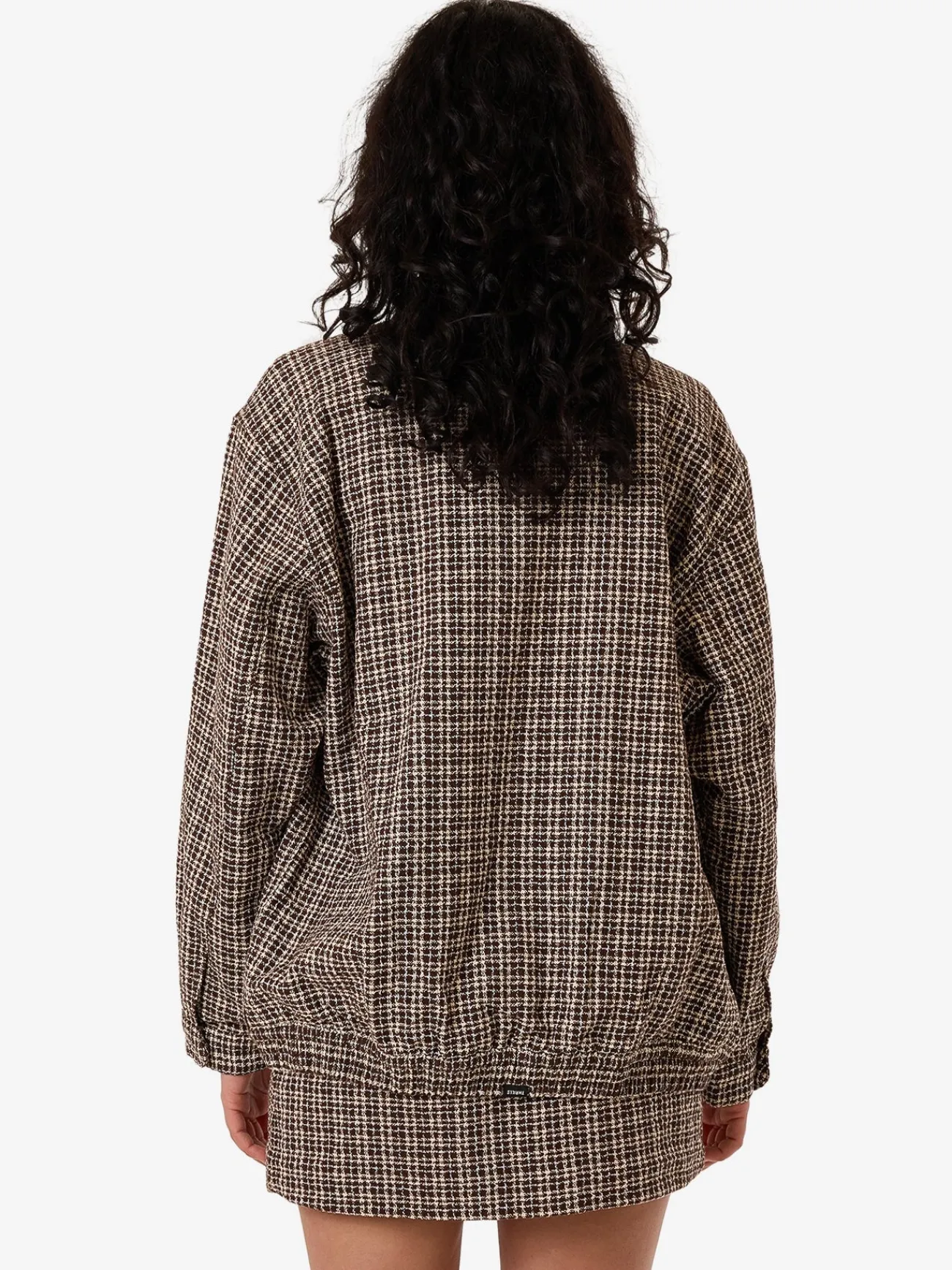Hot Thrills Hazed Harrington Jacket - Coffee