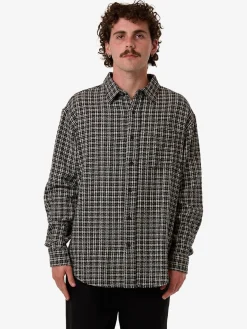 Best Thrills Hazed Long Sleeve Shirt - Black