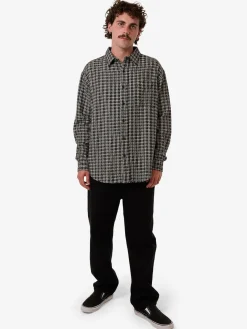Best Thrills Hazed Long Sleeve Shirt - Black