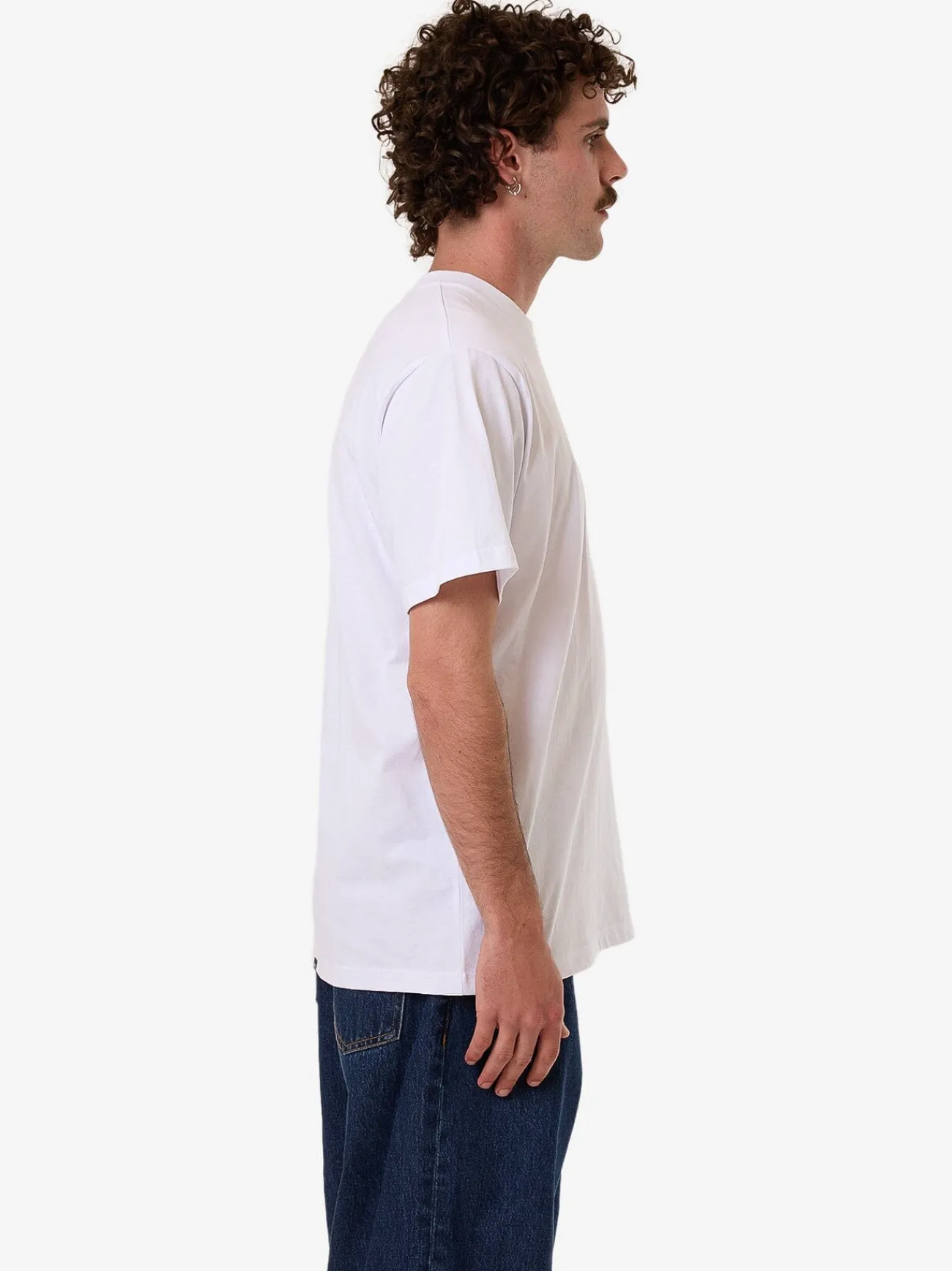 Clearance Thrills Hazed Merch Fit Tee - White