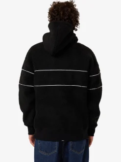 New Thrills Hazed Slouch Hood Polar Fleece - Black