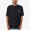 Online Thrills Heat Oversize Fit Tee - Washed Black WashedBlack