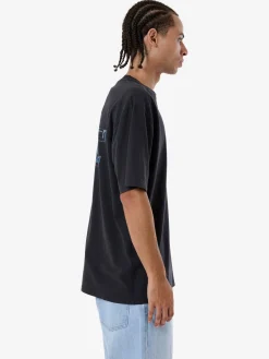 Online Thrills Heat Oversize Fit Tee - Washed Black WashedBlack