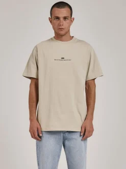 Sale Thrills Hell Raised Merch Fit Tee - Oatmeal