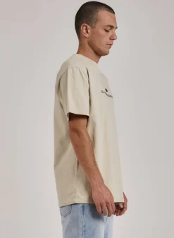 Sale Thrills Hell Raised Merch Fit Tee - Oatmeal