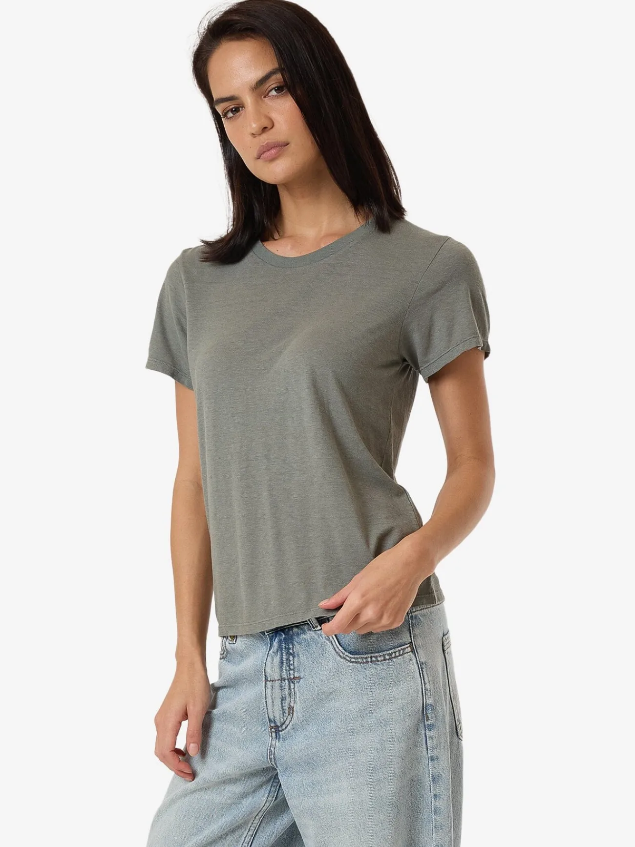 Clearance Thrills Hemp Everyday Tee - Green Smoke GreenSmoke