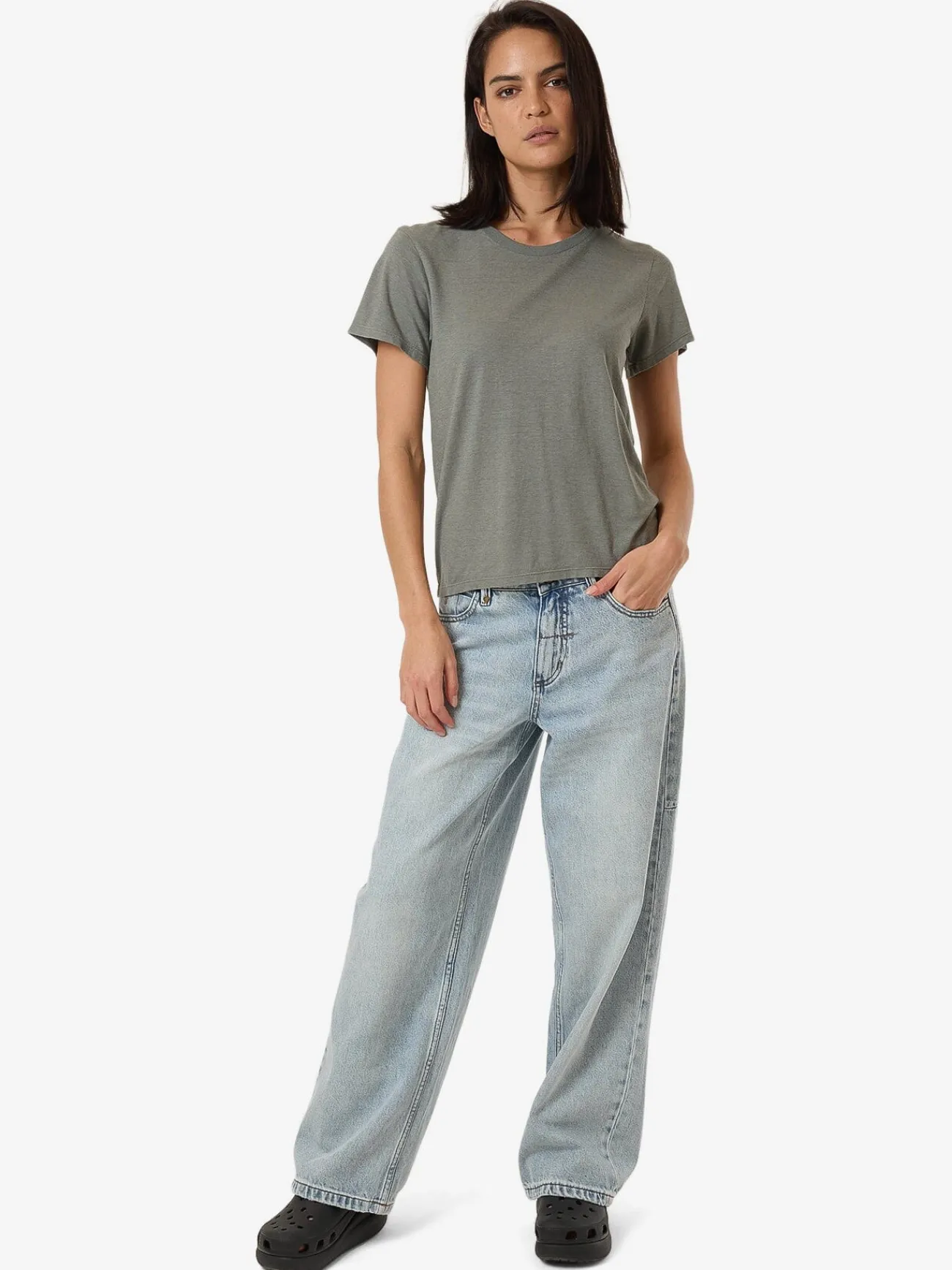 Clearance Thrills Hemp Everyday Tee - Green Smoke GreenSmoke