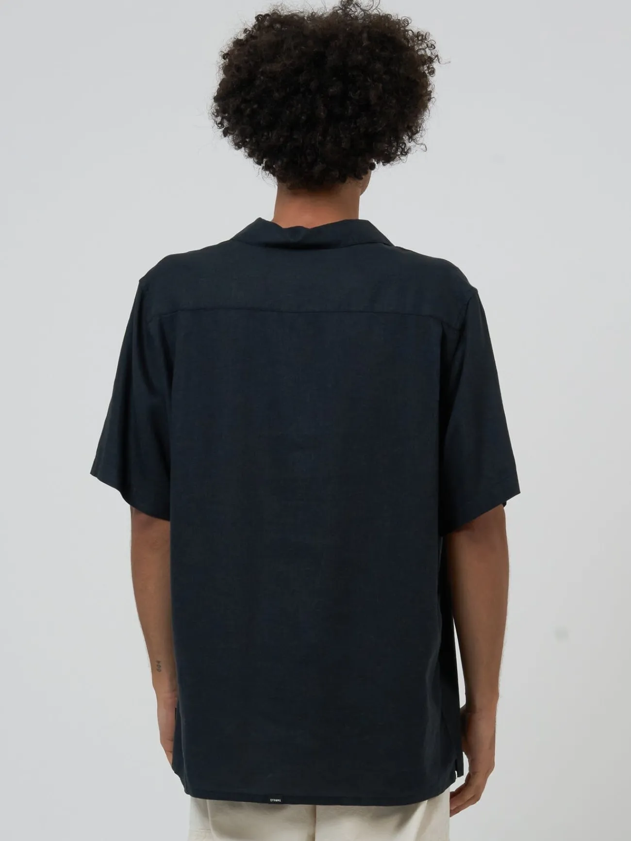Discount Thrills Hemp Minimal Bowling Shirt - Black