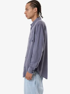 Fashion Thrills Hemp Minimal Oversize Long Sleeve Shirt - Folkstone Grey FolkstoneGrey
