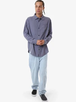 Fashion Thrills Hemp Minimal Oversize Long Sleeve Shirt - Folkstone Grey FolkstoneGrey
