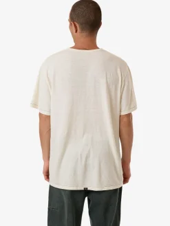 Best Thrills Hemp Embro Lightweight Contrast Stitch Merch Fit Tee - Dirty White DirtyWhite