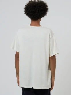 Discount Thrills Hemp Embro Lightweight Merch FIt Tee - Dirty White DirtyWhite