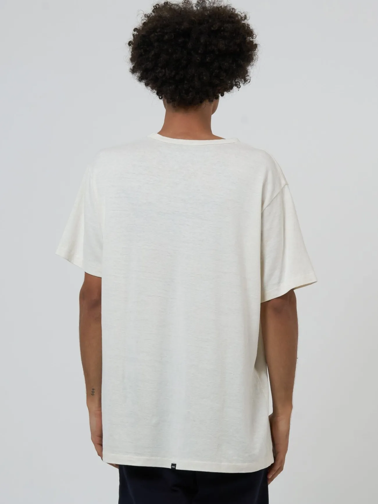 Discount Thrills Hemp Embro Lightweight Merch FIt Tee - Dirty White DirtyWhite