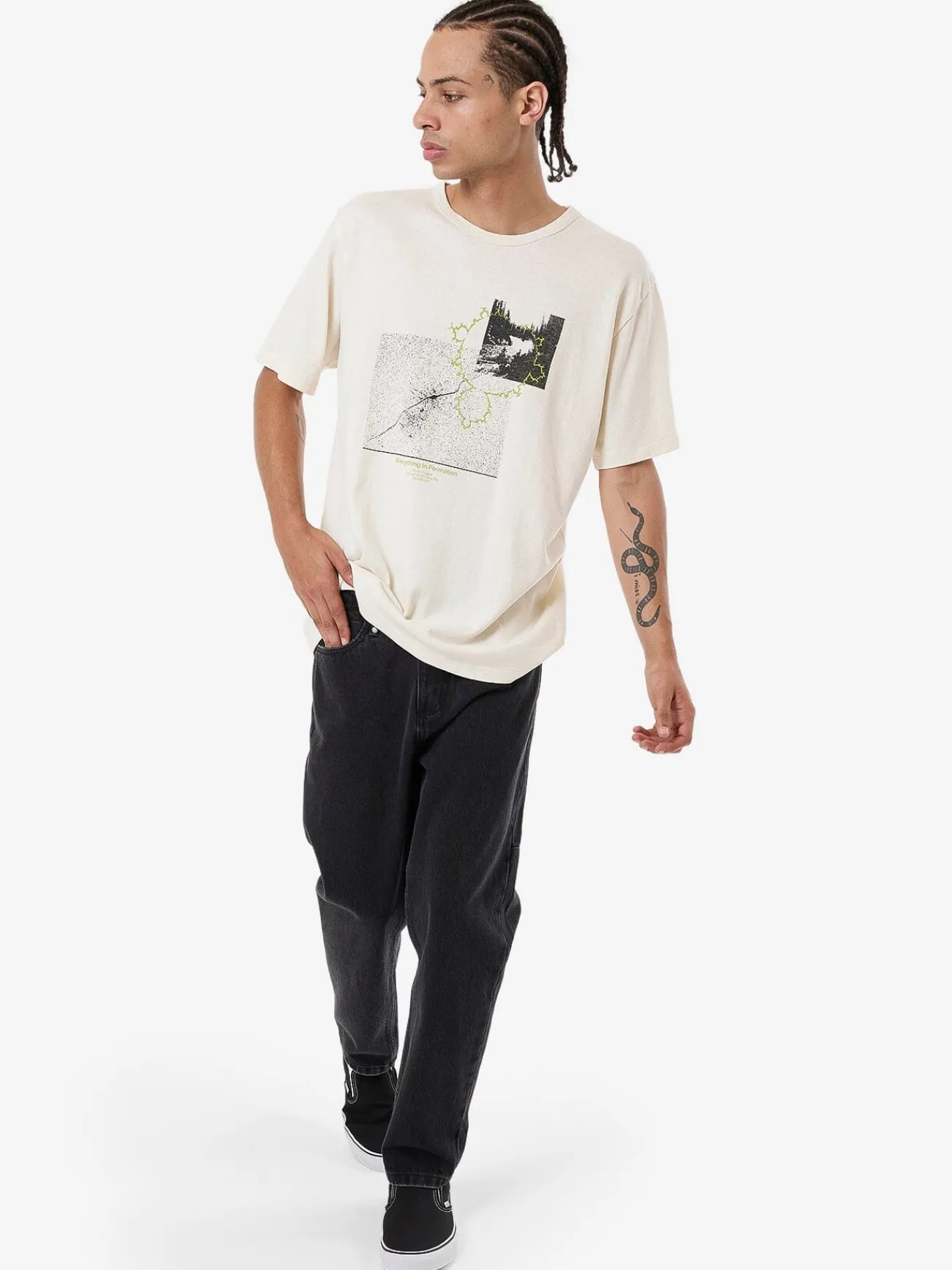 Hot Thrills Hemp Transformation Merch Fit Tee - Unbleached