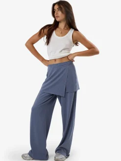 Best Thrills Hemp Wrap Mini Skirt - Folkstone Grey FolkstoneGrey