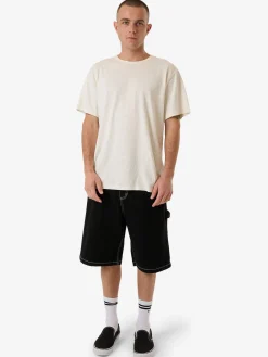 Sale Thrills High Power Big Slacker Denim Short - Black Rinse BlackRinse