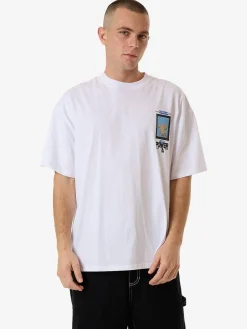 Online Thrills High Power Box Fit Oversize Tee - White