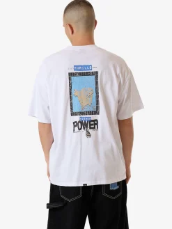 Online Thrills High Power Box Fit Oversize Tee - White