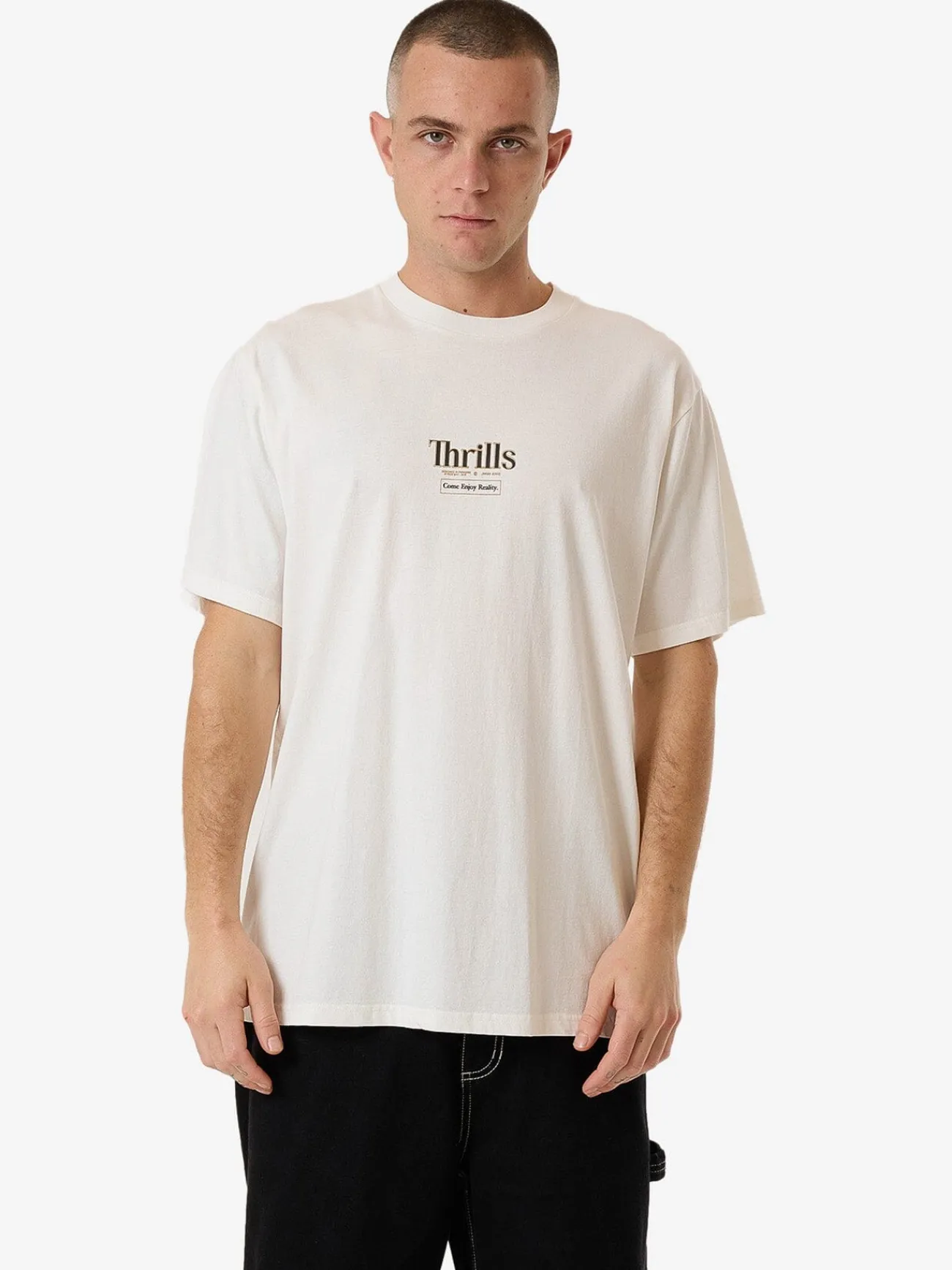 Online Thrills Higher Road Merch Fit Tee - Heritage White HeritageWhite