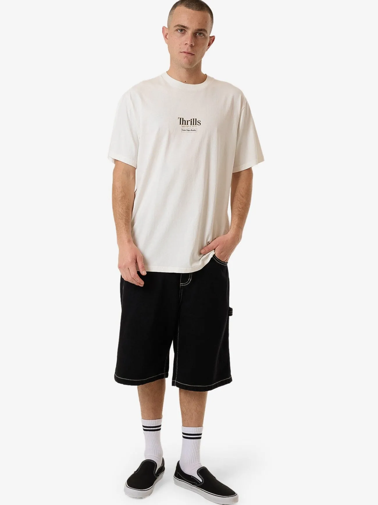 Online Thrills Higher Road Merch Fit Tee - Heritage White HeritageWhite