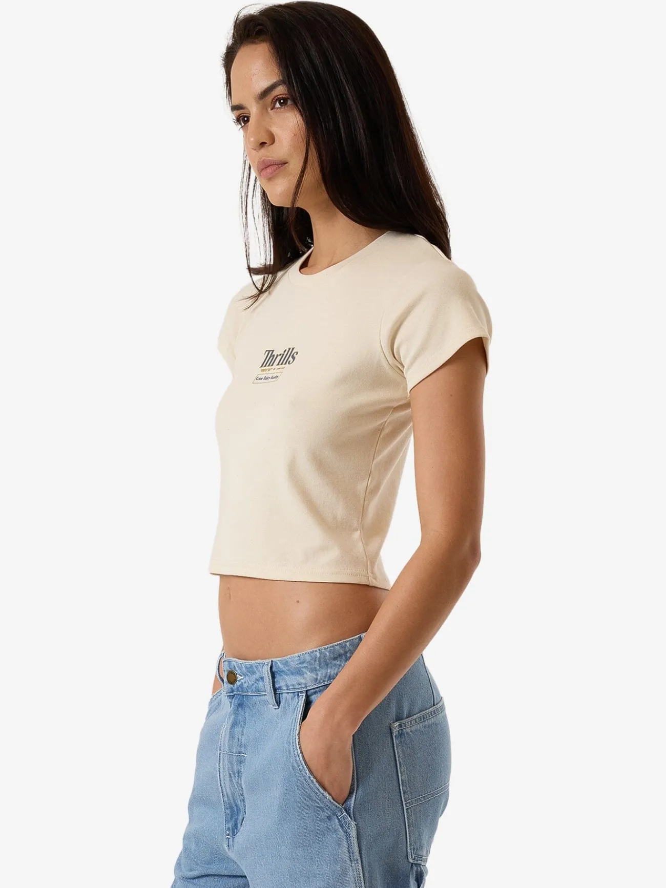 Online Thrills Higher Road Mini Tee - Unbleached
